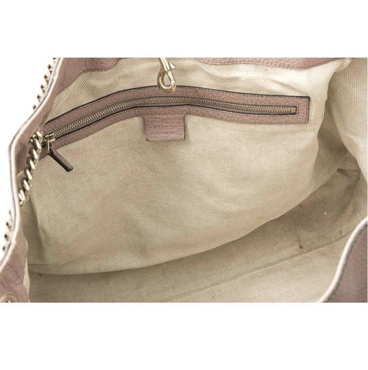 Gucci Soho Medium Chain Light Pink Leather Shoulder Bag - MyDesignerly