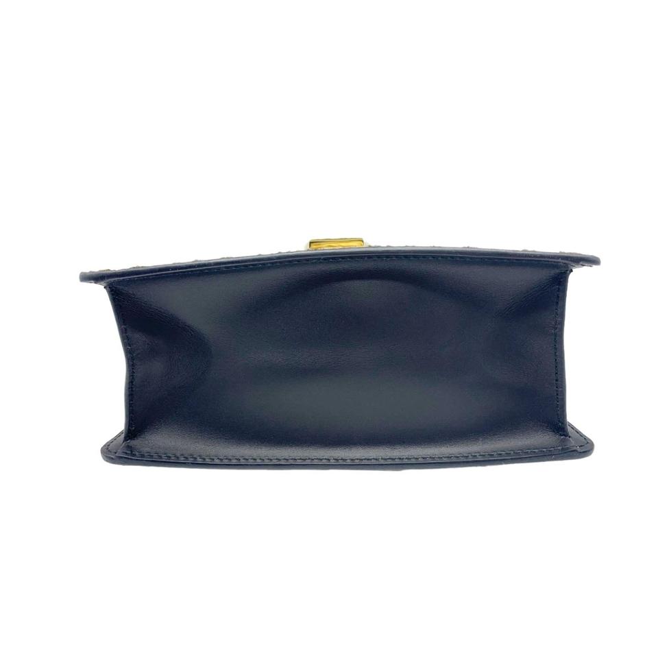 Gucci Sylvie Mini Leather-trimmed Calf Hair Leopard Black Cross Body Bag