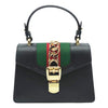 Gucci Top Handle Mini Sylvie Black Leather Shoulder Bag