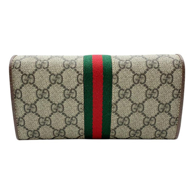Gucci Ophidia Coin Purse GG Supreme L-Time Zipper Wallet, Luxury
