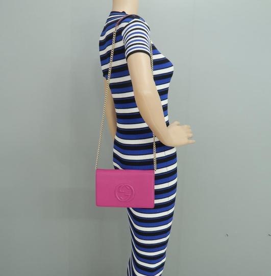 Gucci Wallet on Chain Soho Deeppink Calfskin Shoulder Bag