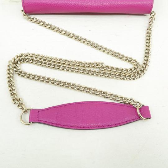 Gucci Wallet on Chain Soho Deeppink Calfskin Shoulder Bag