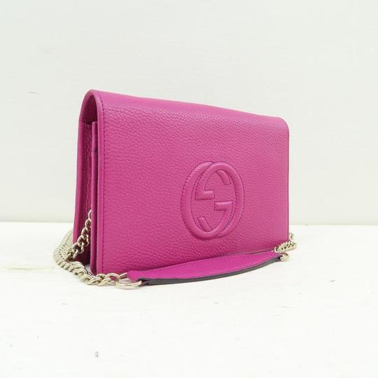 Gucci Wallet on Chain Soho Deeppink Calfskin Shoulder Bag