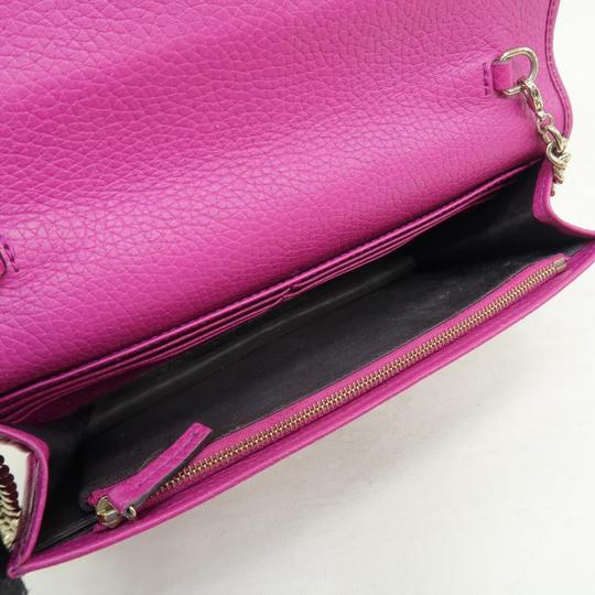 Gucci Wallet on Chain Soho Deeppink Calfskin Shoulder Bag