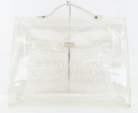 Hermès Kelly L Souvenir De L'exposition Clear Vinyl Beach Bag
