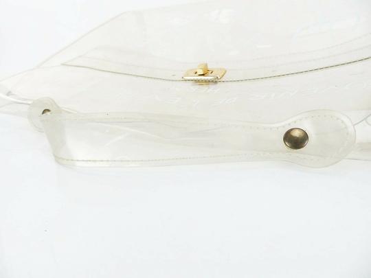 Hermès Kelly L Souvenir De L'exposition Clear Vinyl Beach Bag