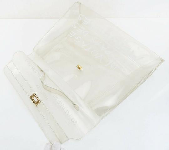Hermès Kelly L Souvenir De L'exposition Clear Vinyl Beach Bag
