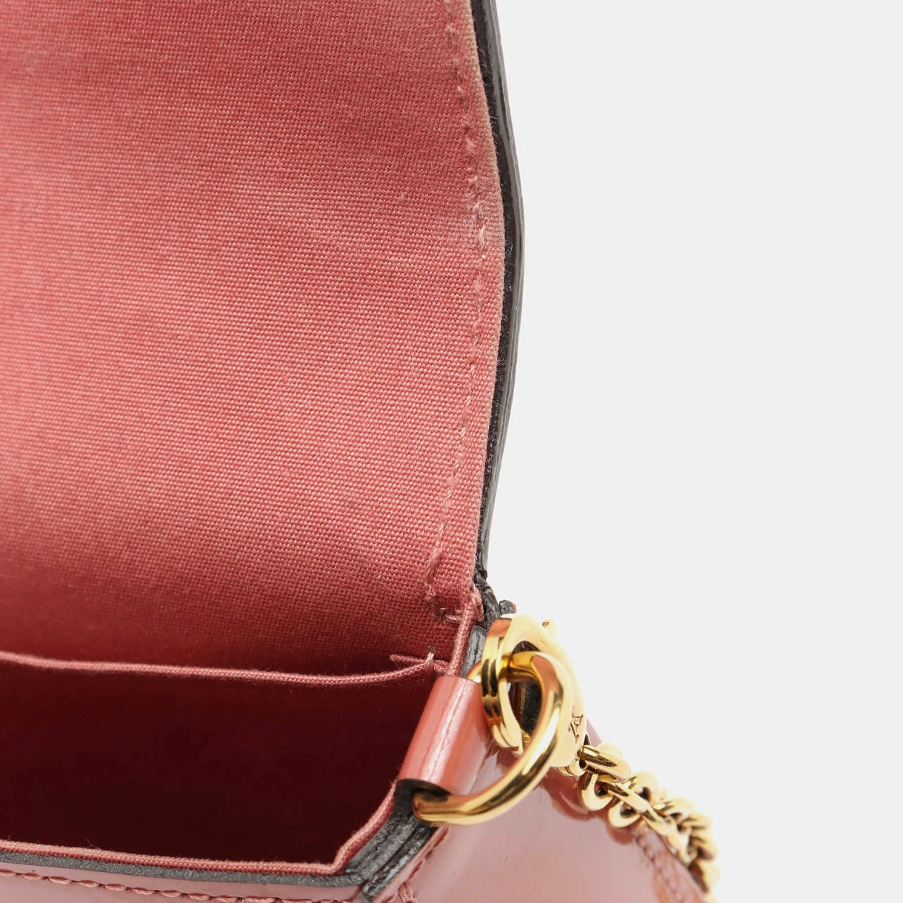 Louis Vuitton DAMIER Canvas Chain Leather Chain Wallet Logo Accessories  (N40492) in 2023