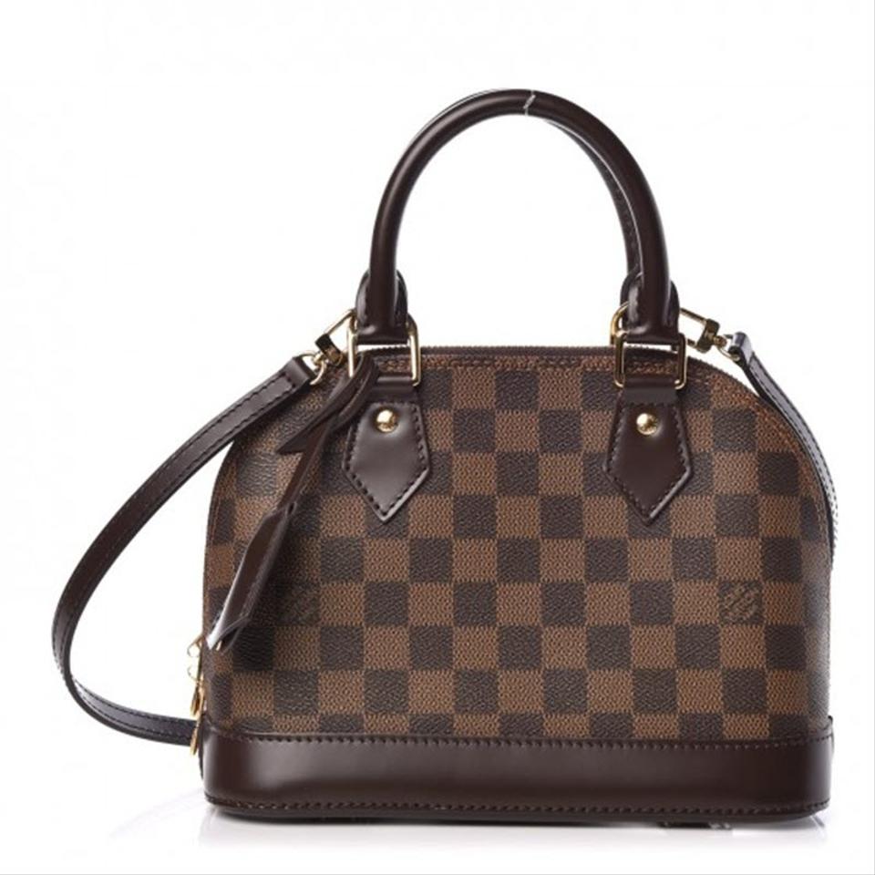 Louis Vuitton Alma Bb Brown Damier Ébène Canvas Cross Body Bag