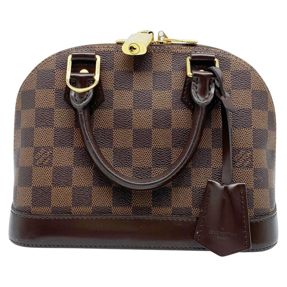 Louis Vuitton Alma Bb Brown Damier Ébène Canvas Cross Body Bag