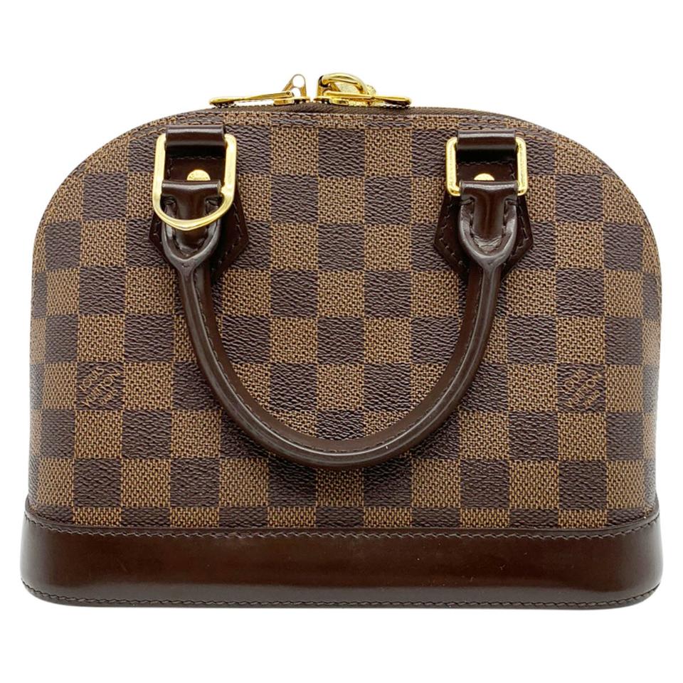 Louis Vuitton Alma Bb Brown Damier Ébène Canvas Cross Body Bag