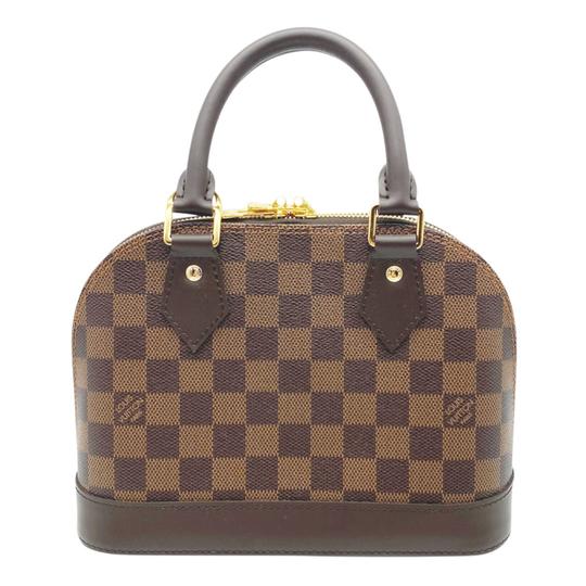 Alma bb cloth handbag Louis Vuitton Brown in Cloth - 36241814