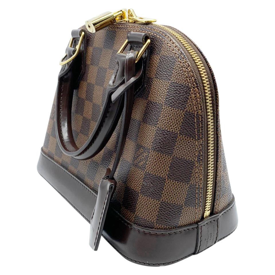 Louis Vuitton Alma Bb Brown Damier Ébène Canvas Cross Body Bag