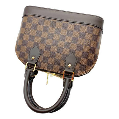 Alma bb cloth handbag Louis Vuitton Brown in Cloth - 29035202
