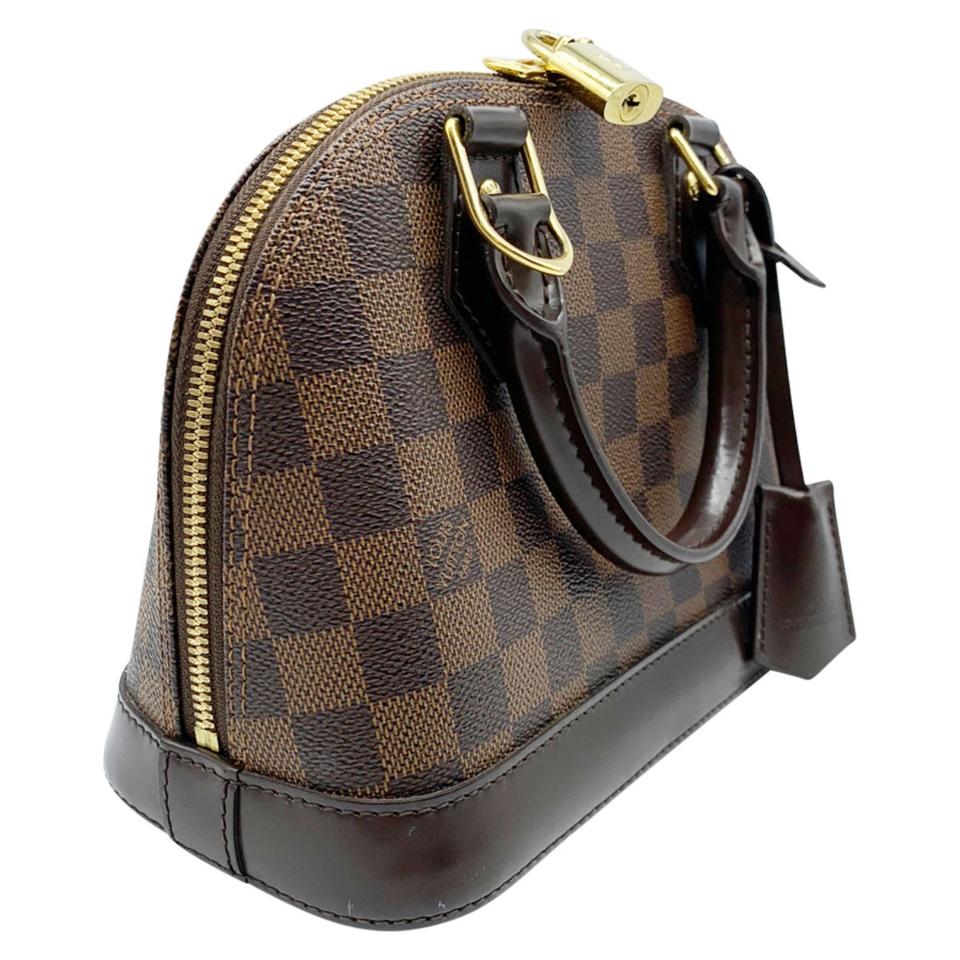 Louis Vuitton Alma Bb Brown Damier Ébène Canvas Cross Body Bag