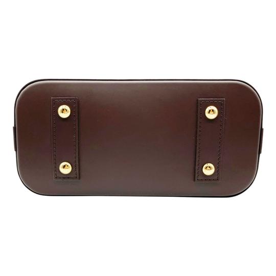 Louis Vuitton Alma Bb Brown Damier Ébène Canvas Cross Body Bag