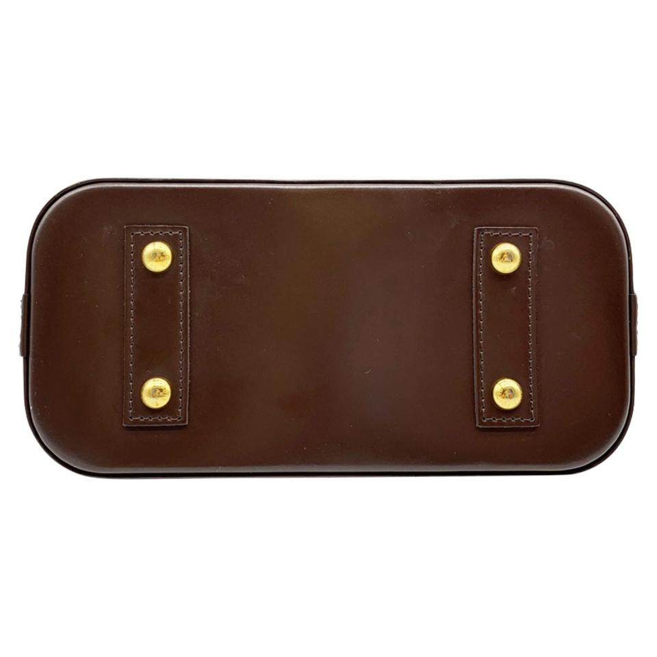 Louis Vuitton Alma Bb Brown Damier Ébène Canvas Cross Body Bag