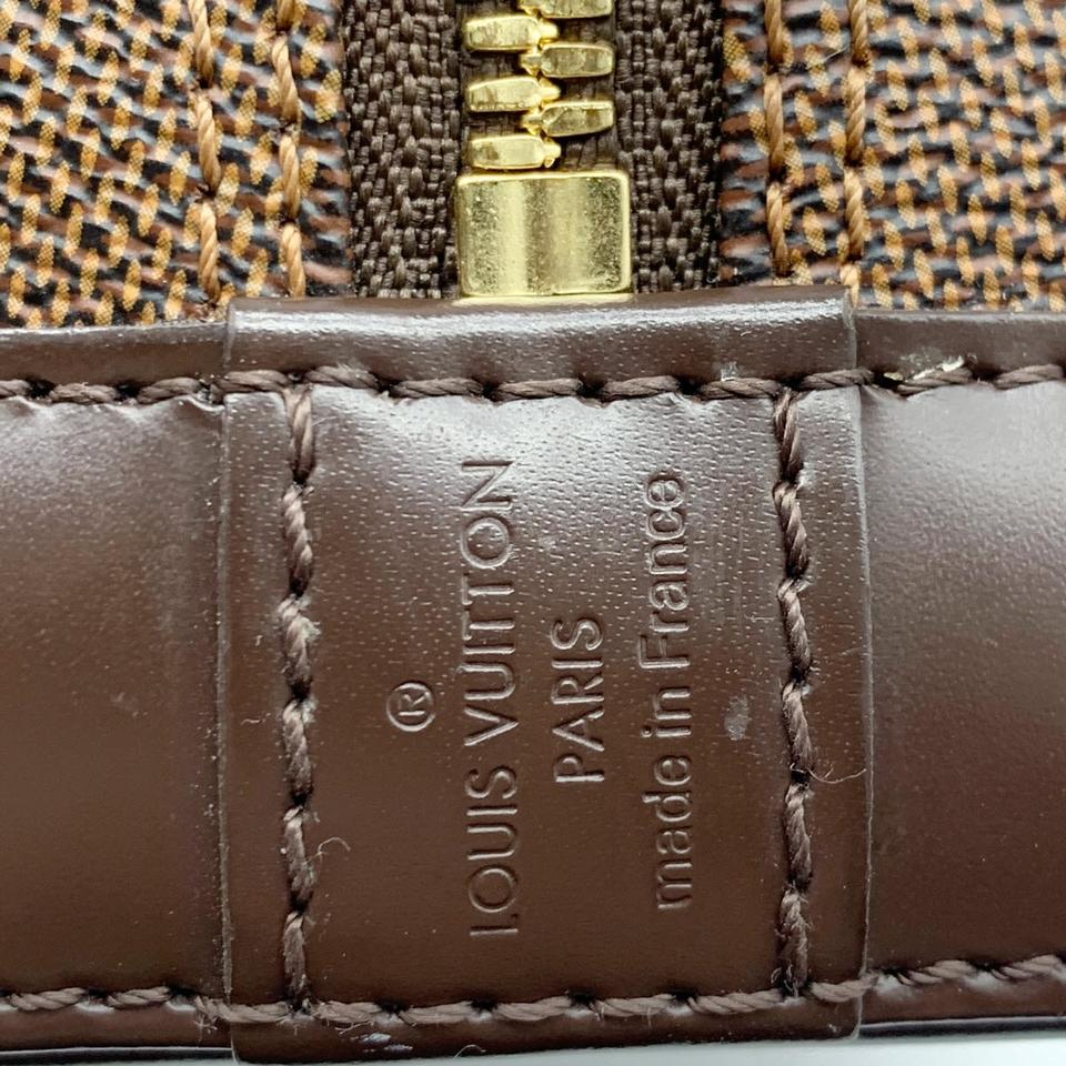 Louis Vuitton Alma Bb Brown Damier Ébène Canvas Cross Body Bag