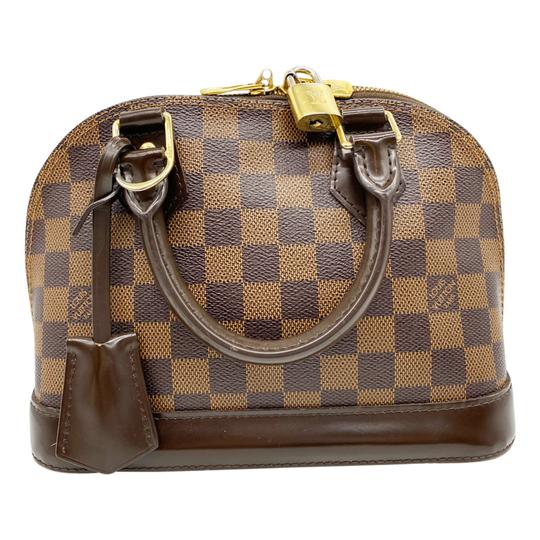 Louis Vuitton Alma Bb Brown Damier Ébène Canvas Shoulder Bag