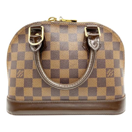 Louis Vuitton Alma Bb Brown Damier Ébène Canvas Shoulder Bag