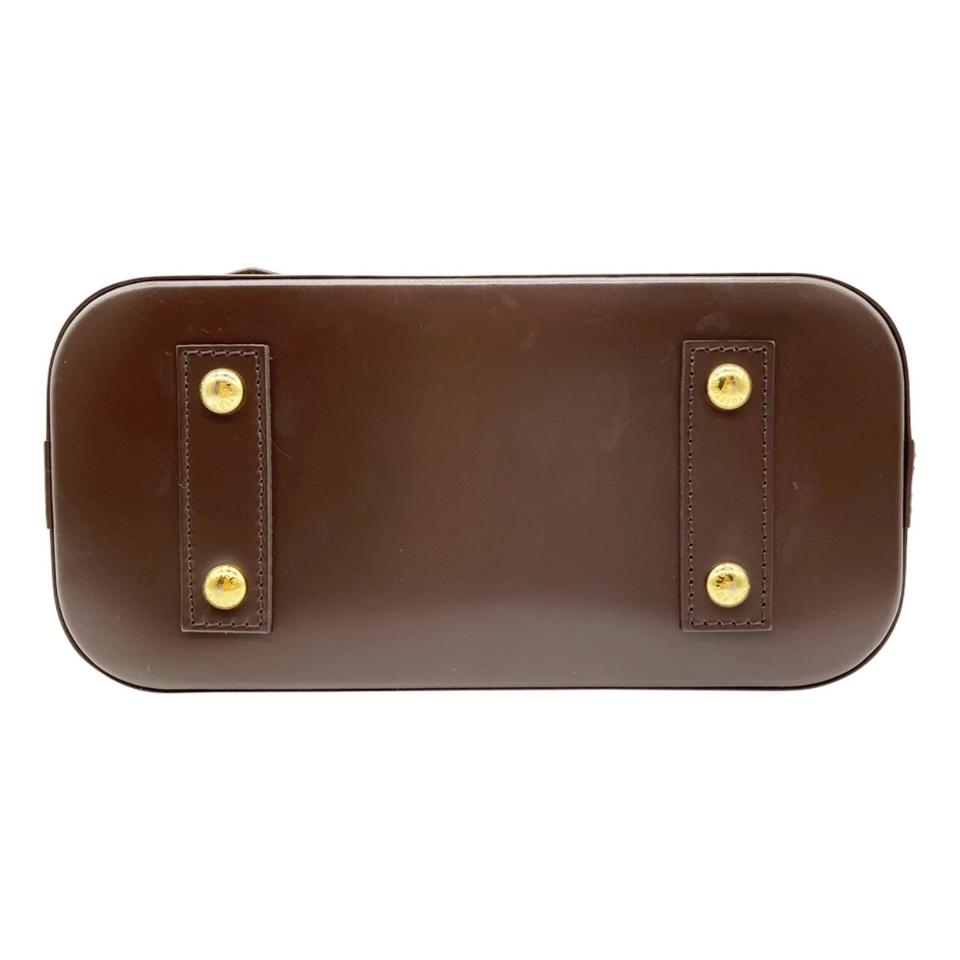 Louis Vuitton Alma Bb with Receipt Brown Damier Ebene Canvas Shoulder Bag