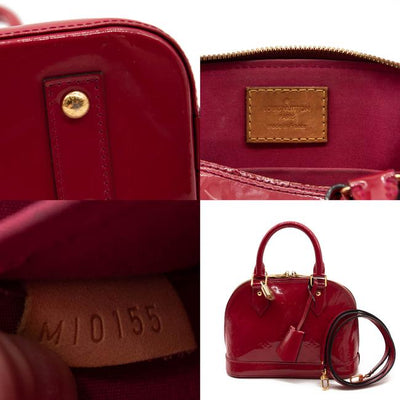 Louis Vuitton Alma GM Red Monogram Vernis Patent Leather Handbag DOPRX –  Max Pawn