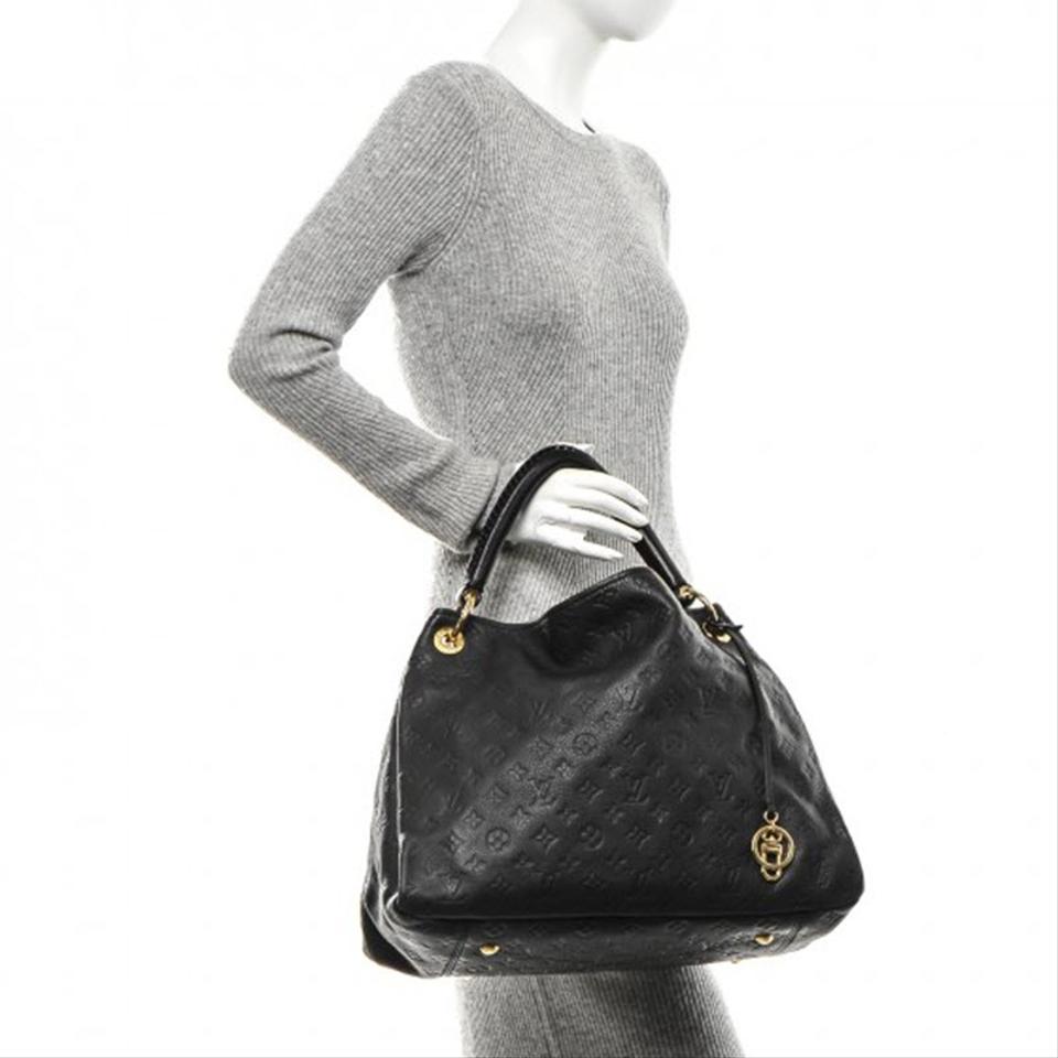 Louis Vuitton Artsy mm Hobo Dark Brown Monogram Empreinte Leather Shoulder Bag
