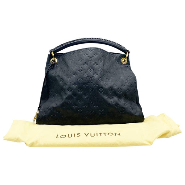 Louis Vuitton Black Monogram Noir Gaia Hobo Bag Lock Artsy 259lvs56