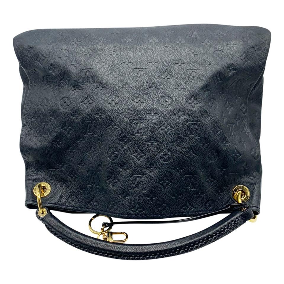 Louis Vuitton Artsy Infini Black Monogram Empreinte Leather Hobo Bag