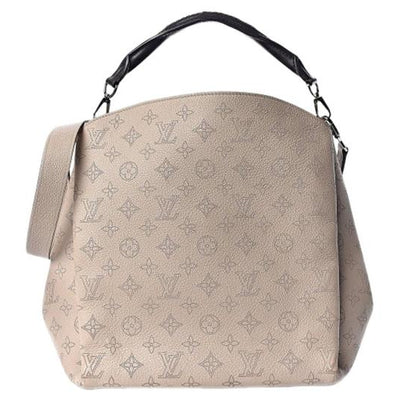 Louis Vuitton Brown Mahina Babylone BB Beige Leather Pony-style