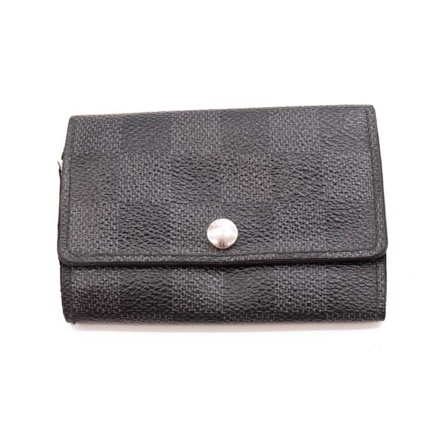 Louis Vuitton Black Damier Graphite Multicles 6 Key Holder Wallet