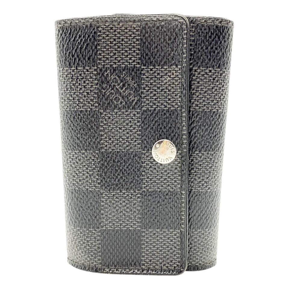 Louis Vuitton Black Damier Graphite Multicles 6 Key Holder Wallet -  MyDesignerly