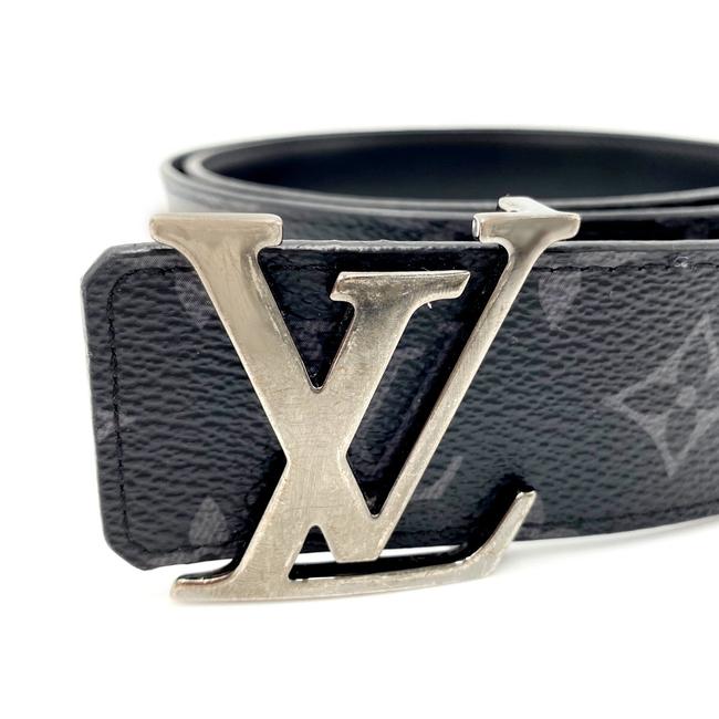 Louis Vuitton LV Sunset Initiales Reversible Belt Monogram Eclipse Canvas  and Leather Wide Black 13305280