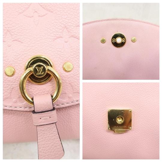 Louis Vuitton Blanche Bb Monogram Empreinte Leather Pink Calfskin Satchel