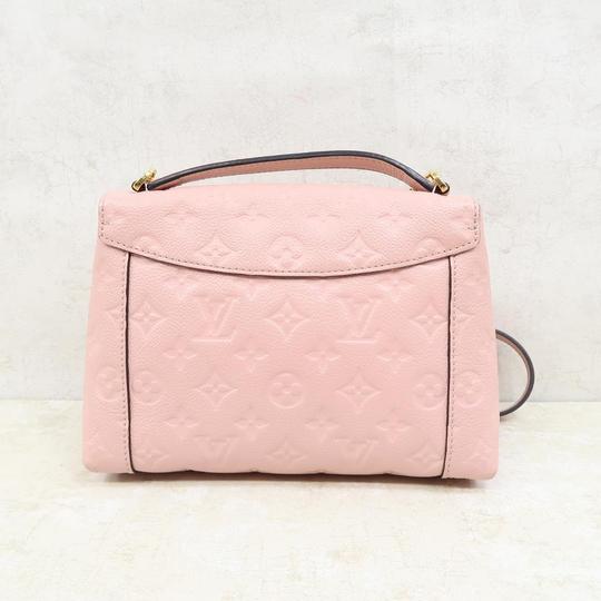 Louis Vuitton Blanche Bb Monogram Empreinte Leather Pink Calfskin Satchel