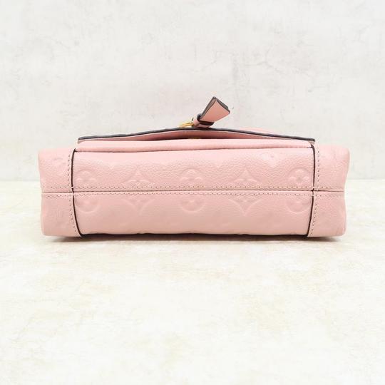 Louis Vuitton Blanche Bb Monogram Empreinte Leather Pink Calfskin Satchel