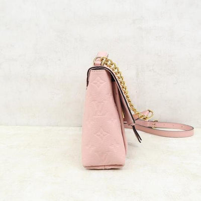 Louis Vuitton Blanche Bb Monogram Empreinte Leather Pink Calfskin Satchel
