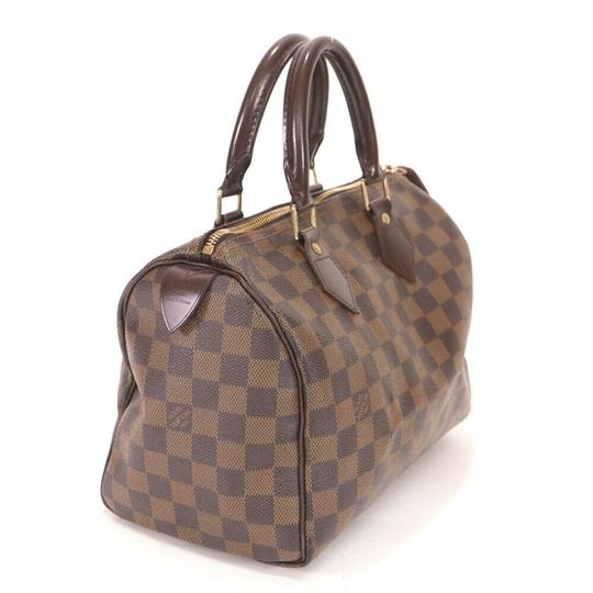 Louis Vuitton Boston Speedy Damier 25 Brown Canvas Shoulder Bag