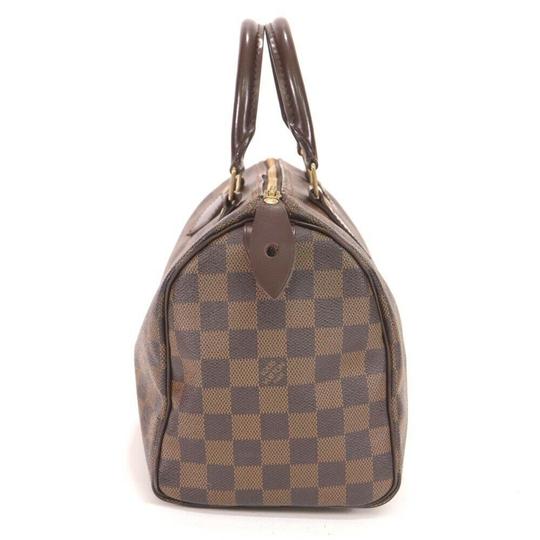 Louis Vuitton Boston Speedy Damier 25 Brown Canvas Shoulder Bag