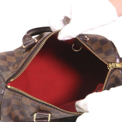 Louis Vuitton Boston Speedy Damier 25 Brown Canvas Shoulder Bag
