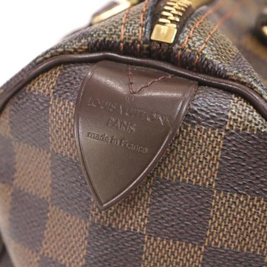 Louis Vuitton Boston Speedy Damier 25 Brown Canvas Shoulder Bag