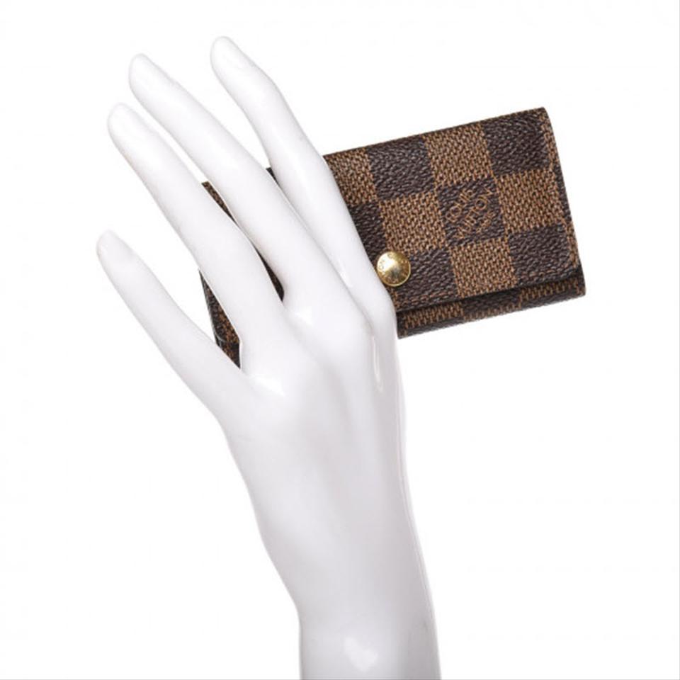 Louis Vuitton Brown 4 Key Holder - Damier Ebene