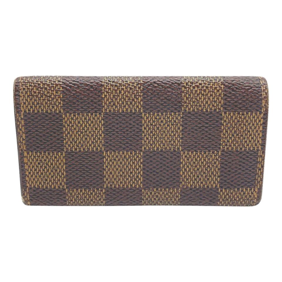 Louis Vuitton Brown 4 Key Holder - Damier Ebene