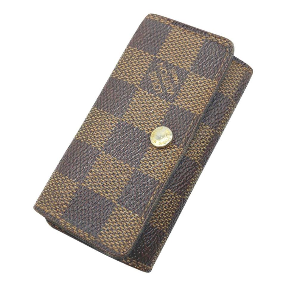 Louis Vuitton Brown 4 Key Holder - Damier Ebene
