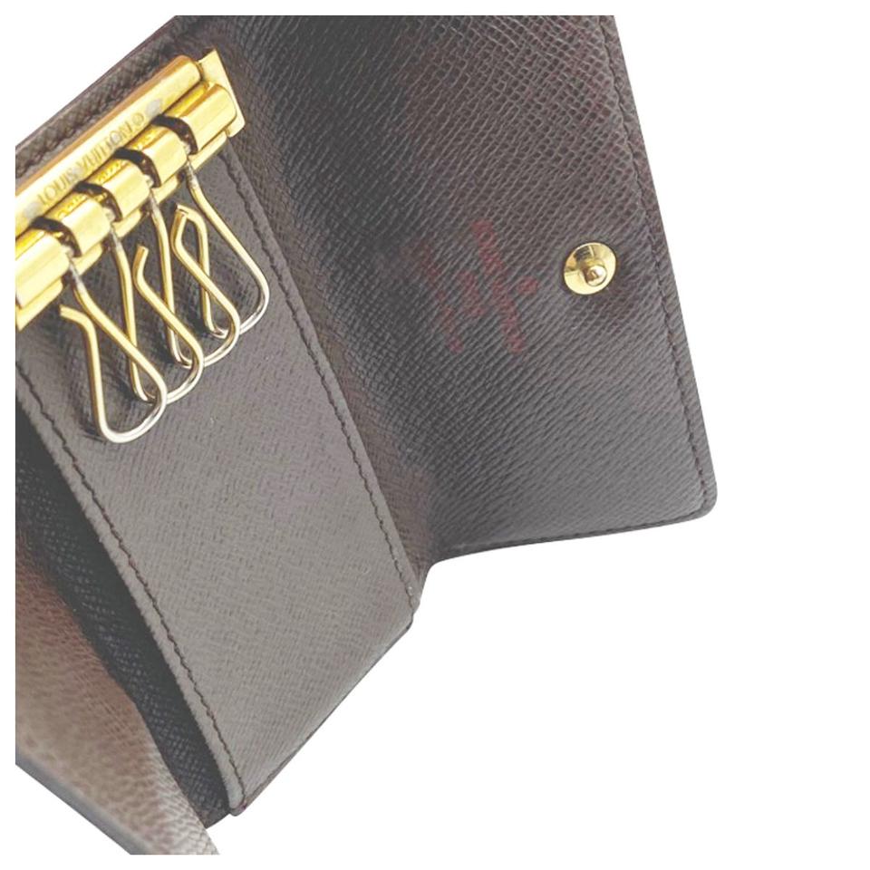 Louis Vuitton Brown 4 Key Holder - Damier Ebene