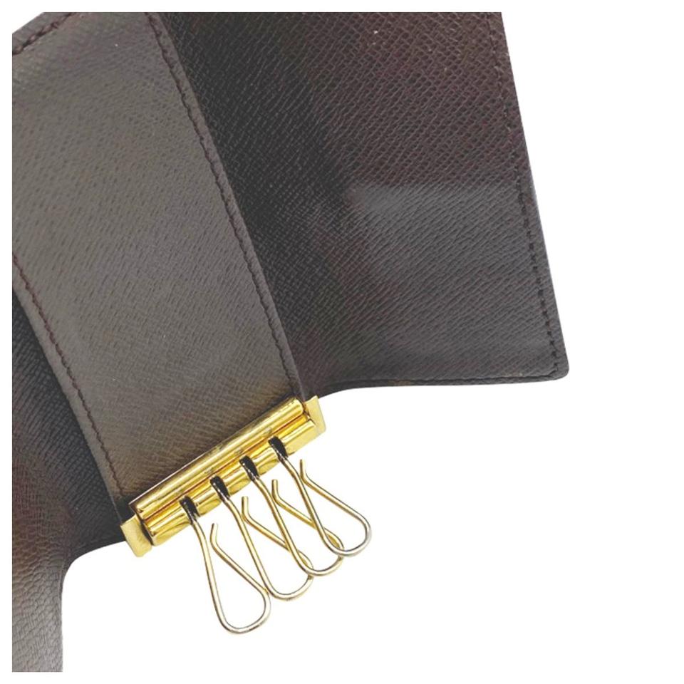 Louis Vuitton Brown 4 Key Holder - Damier Ebene