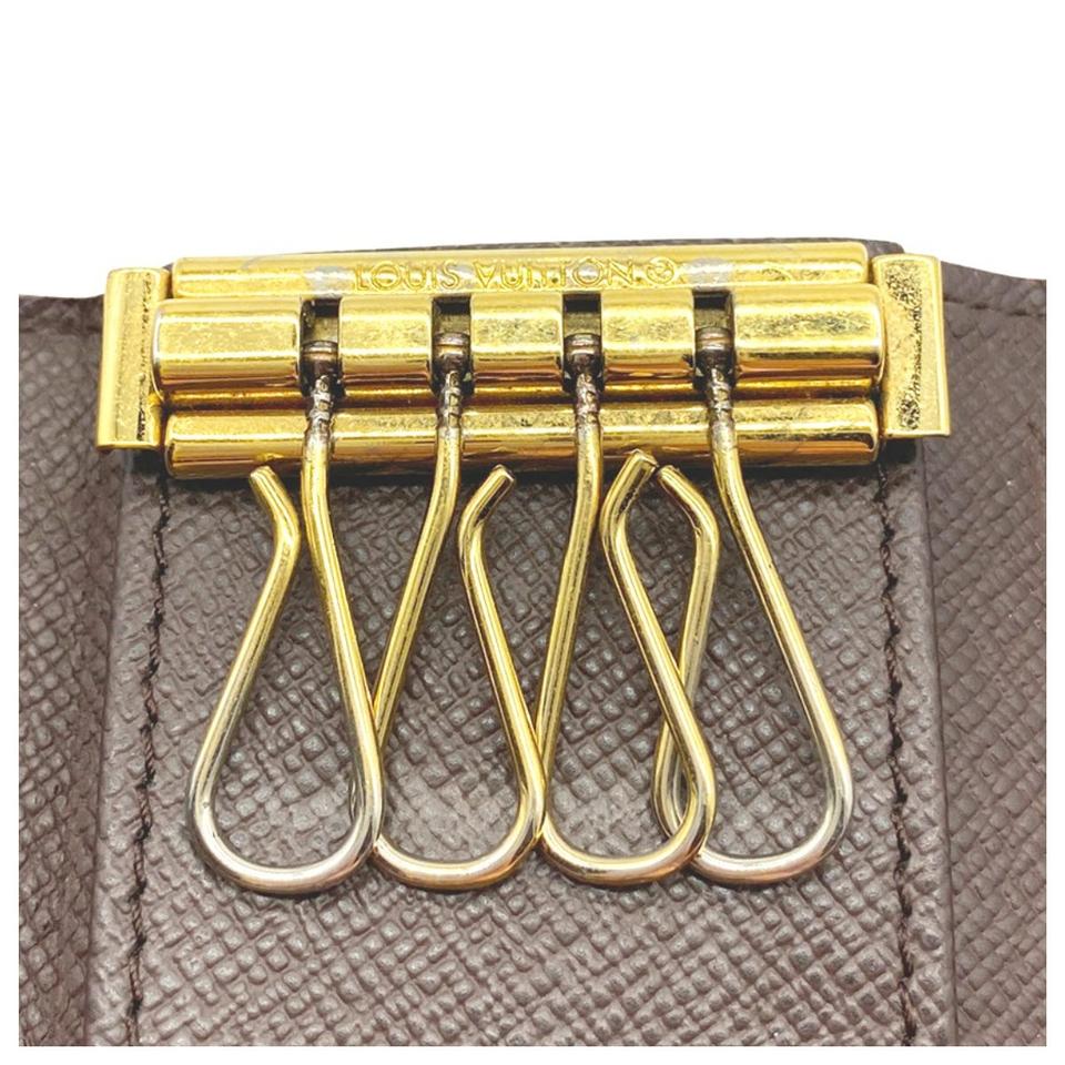 Louis Vuitton Brown 4 Key Holder - Damier Ebene