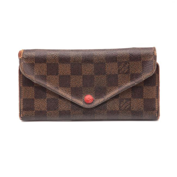 Leather wallet Louis Vuitton Burgundy in Leather - 25492859