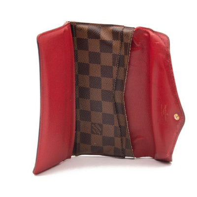 Leather wallet Louis Vuitton Red in Leather - 26127248