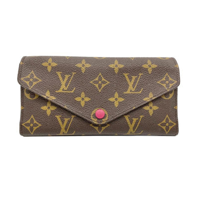 Louis Vuitton Victorine Wallet Monogram Canvas Fuchsia Pink Button